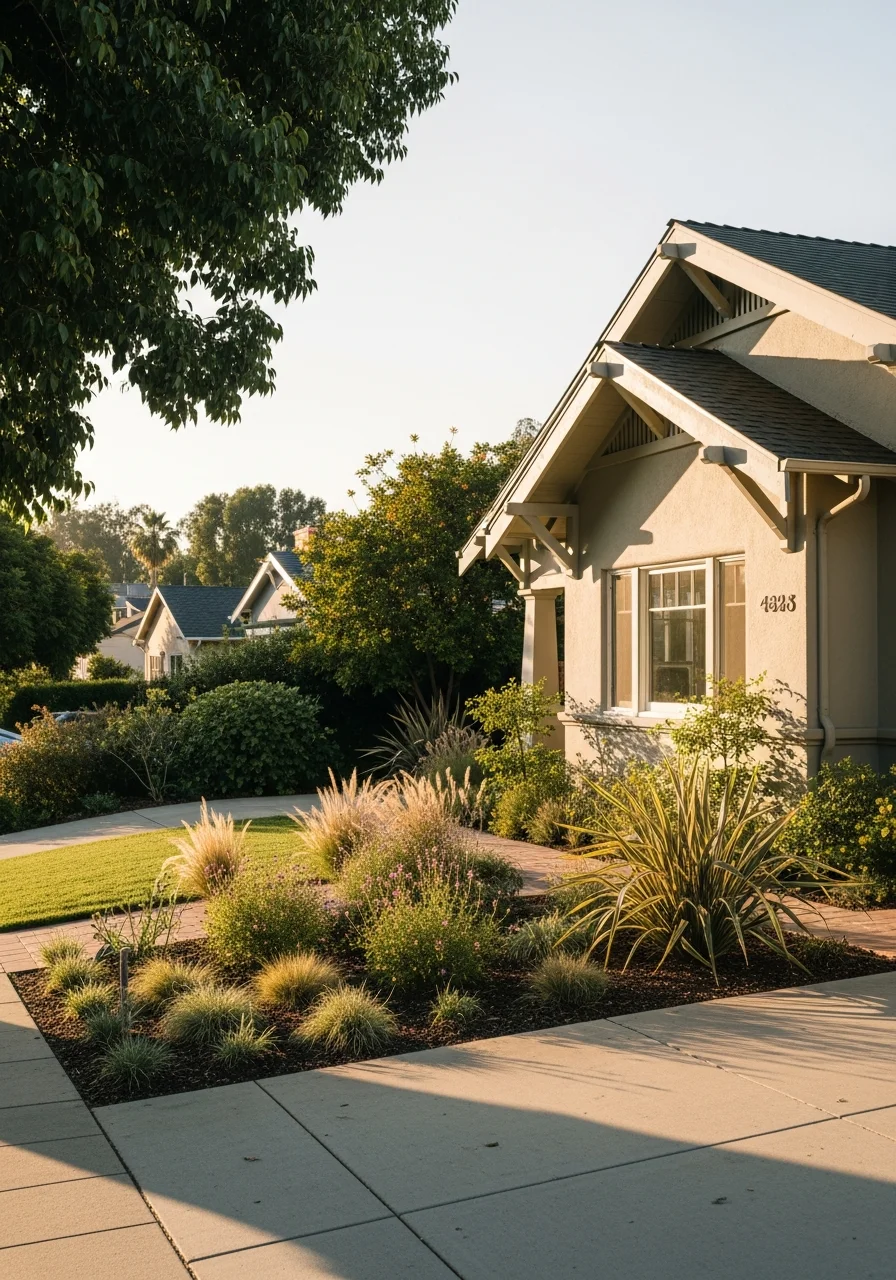 Arcadia home exterior showing quality construction and professional landscape design.
